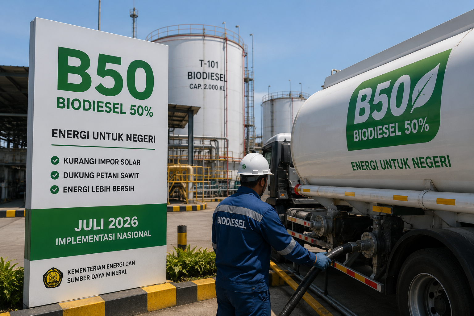 B50 Berlaku Juli 2026, Bahlil: Impor Solar Dihentikan