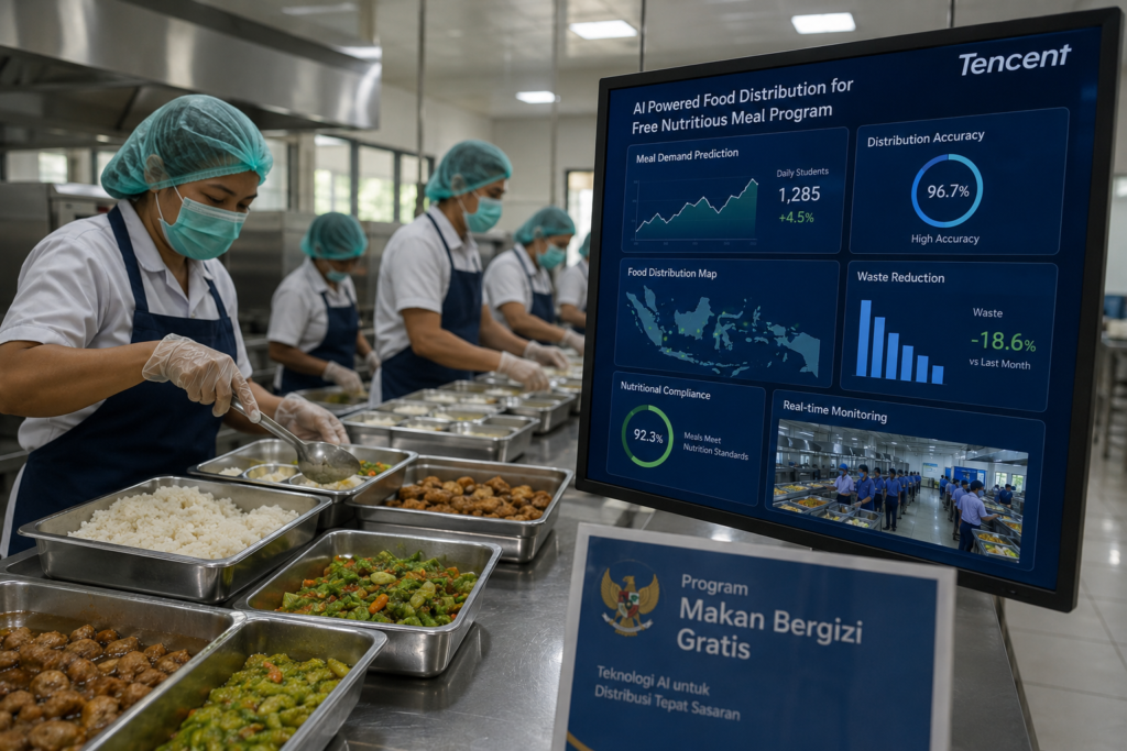 Tencent Siap Dukung Program MBG RI dengan AI, Distribusi Makanan Bakal Lebih Akurat