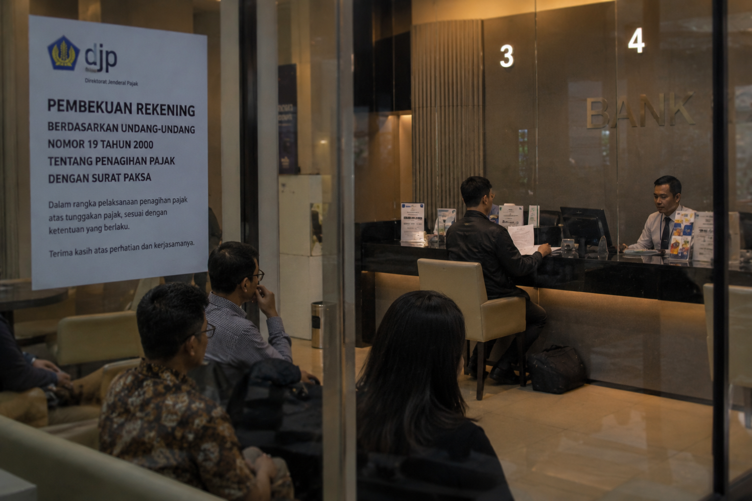 DJP Bekukan Rekening 36 Wajib Pajak di 14 Bank untuk Kejar Tunggakan Pajak