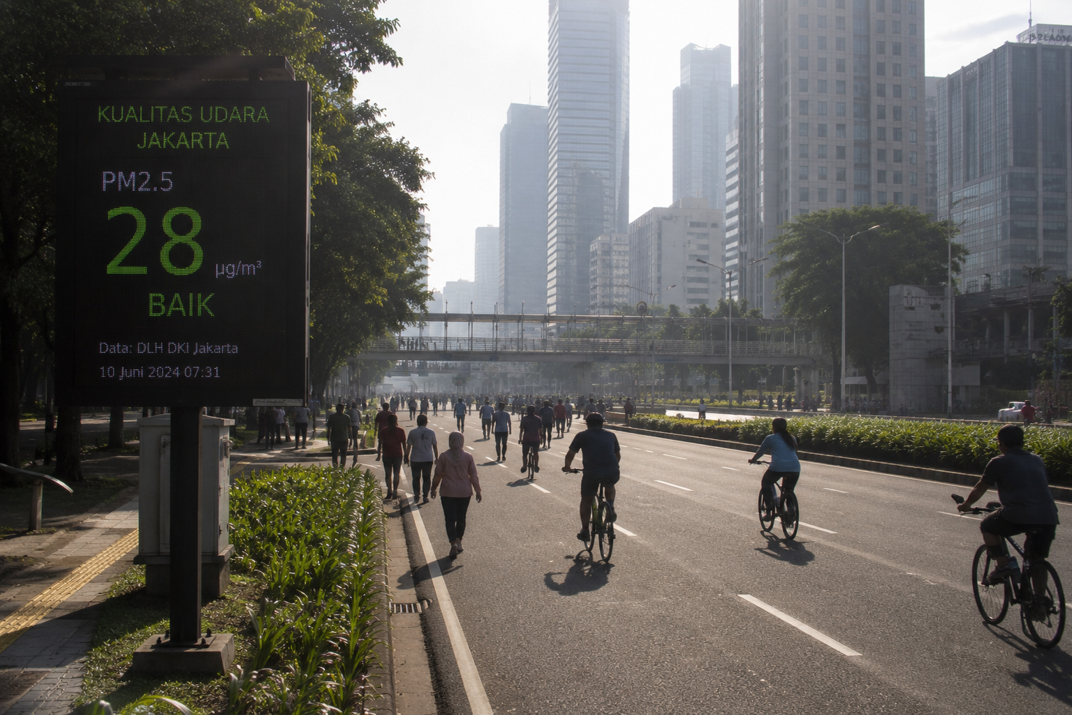 CFD Rasuna Said Dorong Udara Lebih Baik, Polusi Jakarta Terpantau Menurun