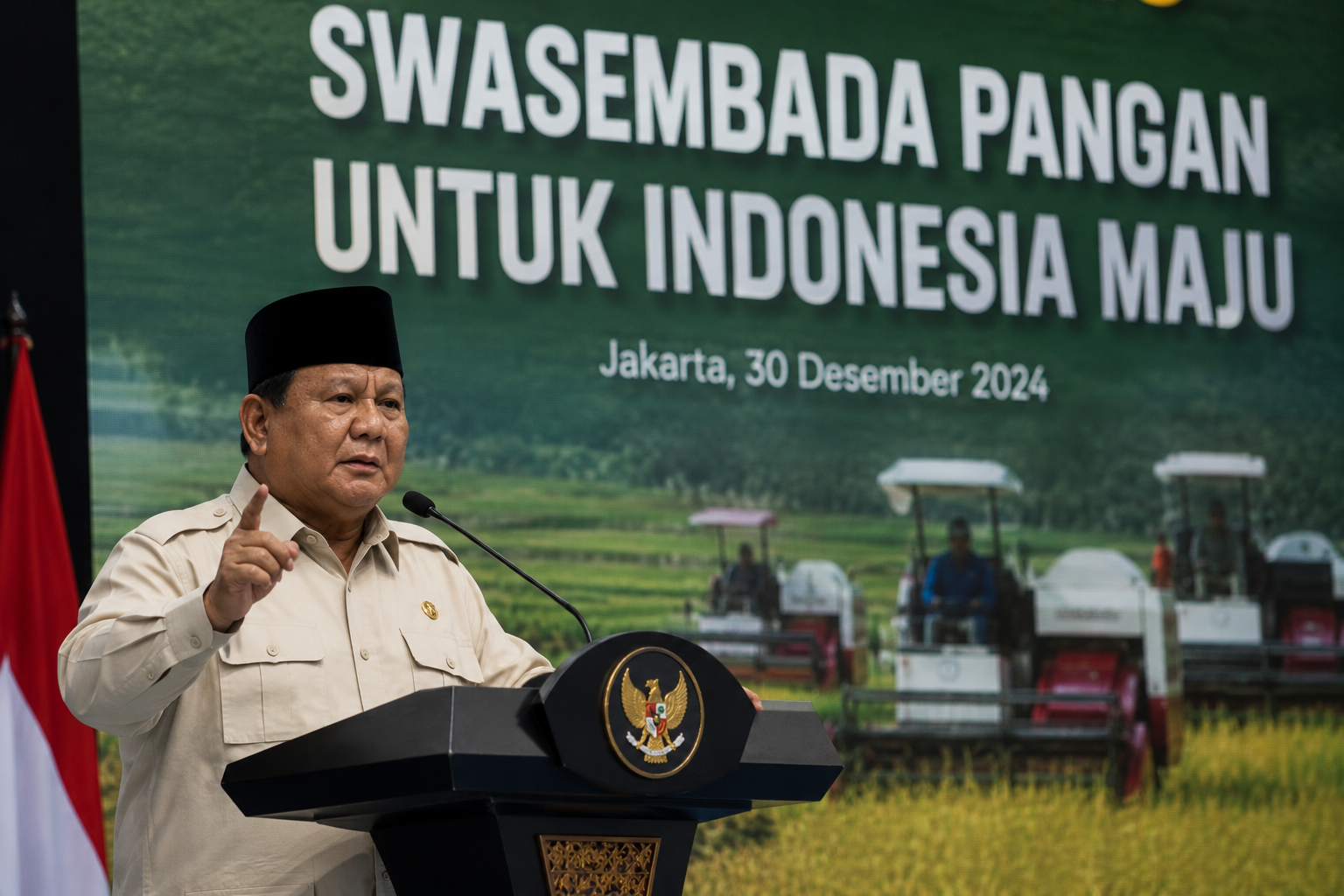 Prabowo: Banyak Negara Masih Krisis Pangan, Indonesia Sudah Selangkah Lebih Maju