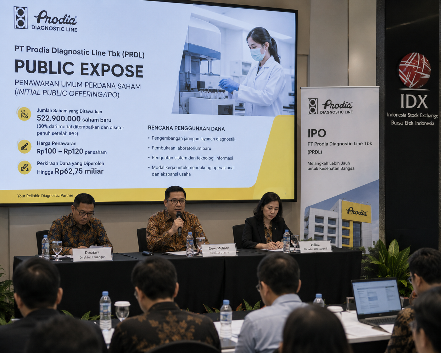 Grup Prodia Bersiap IPO, PRDL Incar Dana Hingga Rp62 Miliar untuk Ekspansi Bisnis Diagnostik