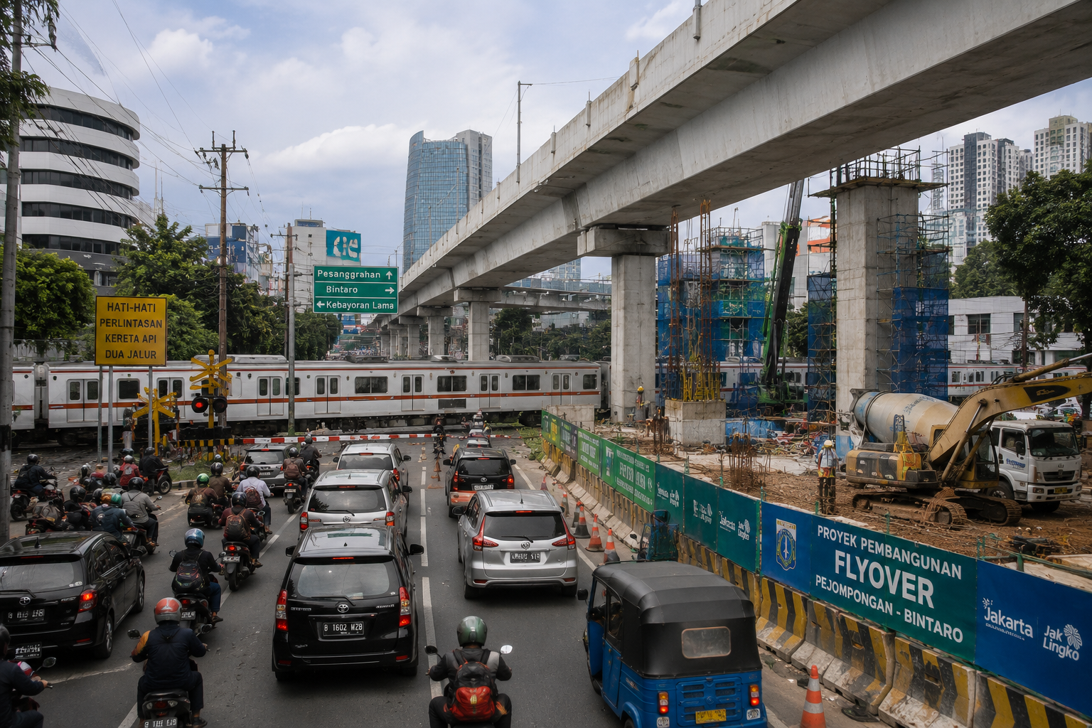 Pemprov DKI Siapkan Flyover Baru di Pejompongan hingga Bintaro untuk Urai Kemacetan