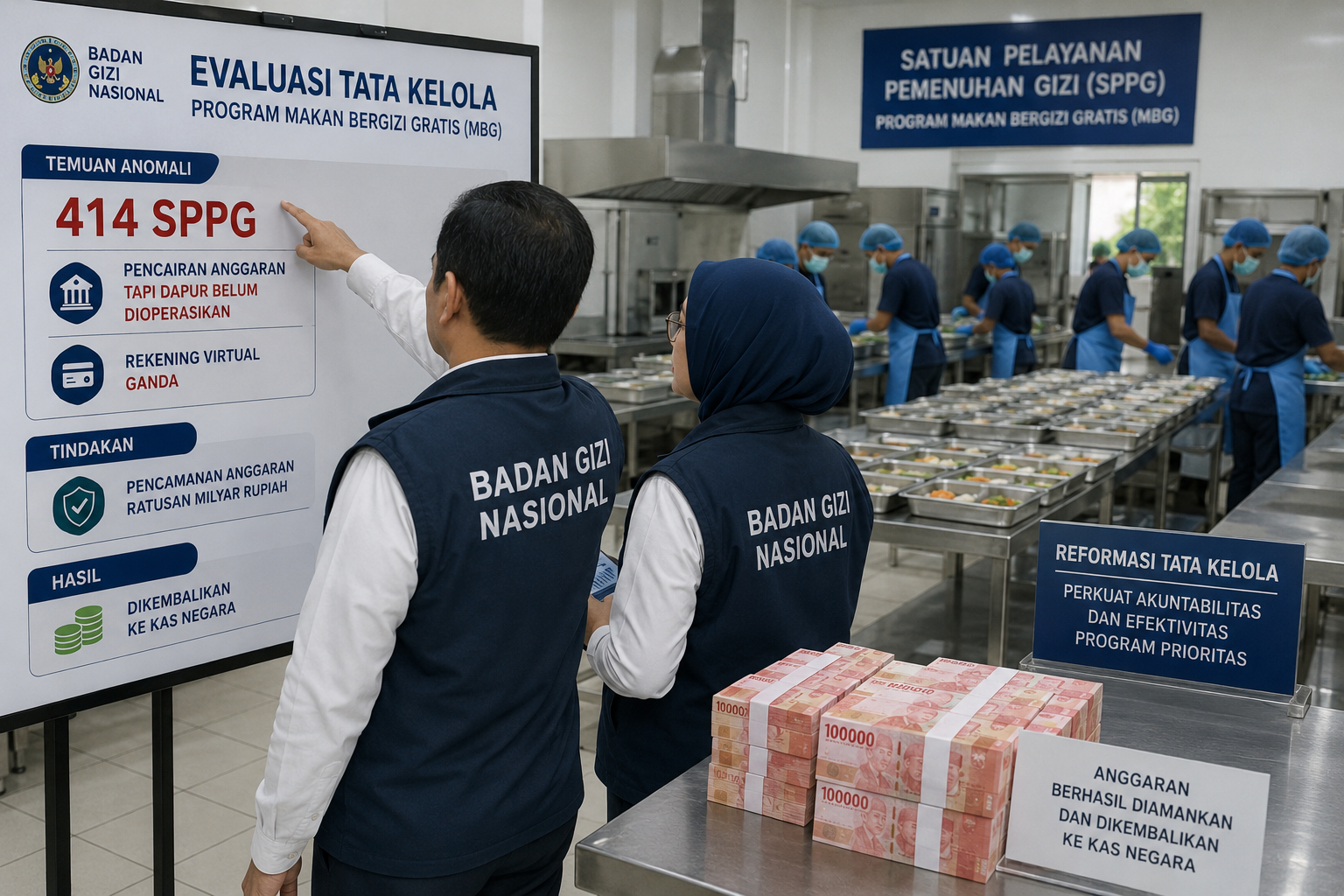 Anomali pada 414 SPPG, Milyaran Rupiah Terselamatkan